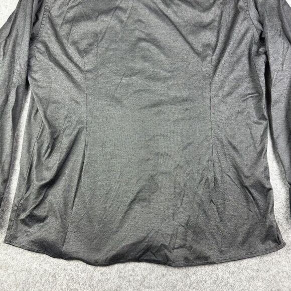 Eton Shirt Mens 17 Black Contemporary Fit Button Performance Stretch Long Sleeve - Picture 7 of 14